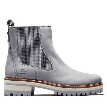 Timberland Courmayeur Valley - Siva Chelsea Cizmy Damske, TB0468Q